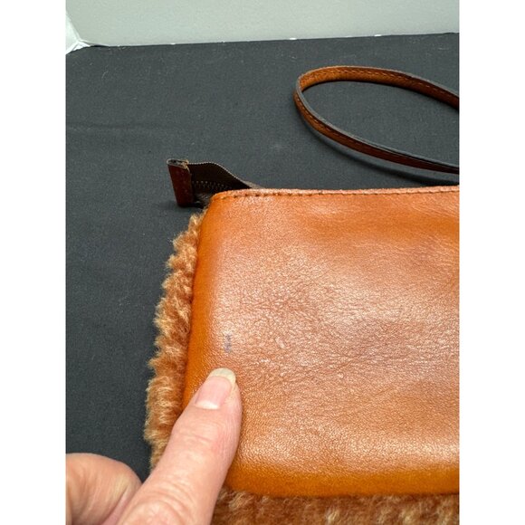 Patricia Nash Leather & Fur Trim Wristlet Zip Pouch - Picture 6 of 11